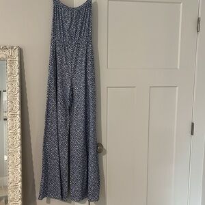 Altar’d State blue floral print jumpsuit